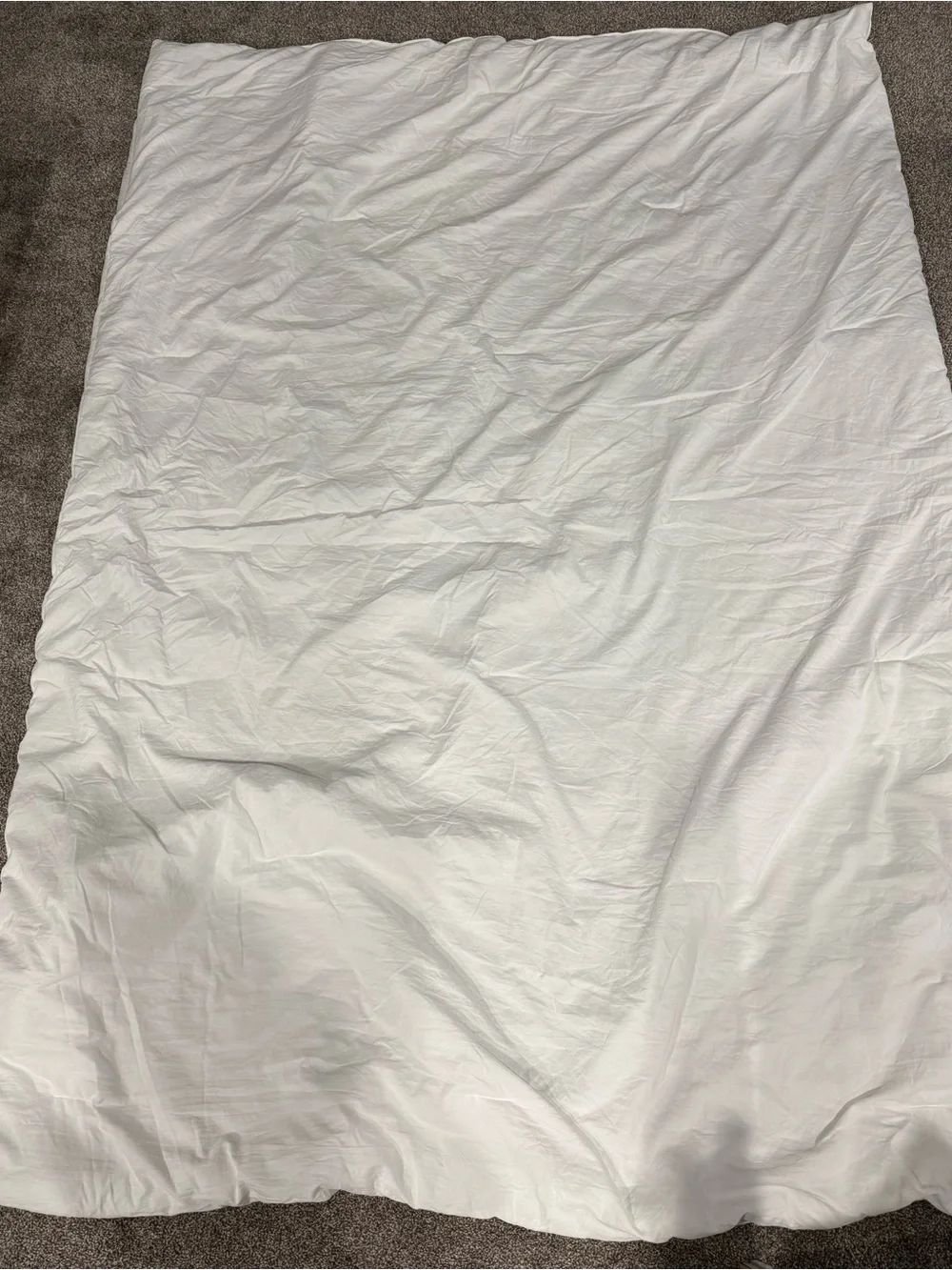 White Home Bedding comforter - Classic Minimal Style- lightweight- twin XL